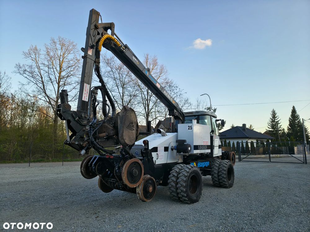 Caterpillar UNAC 300RR Mulczer kolejowy Liebherr atlas dwudrogowy zw - 5