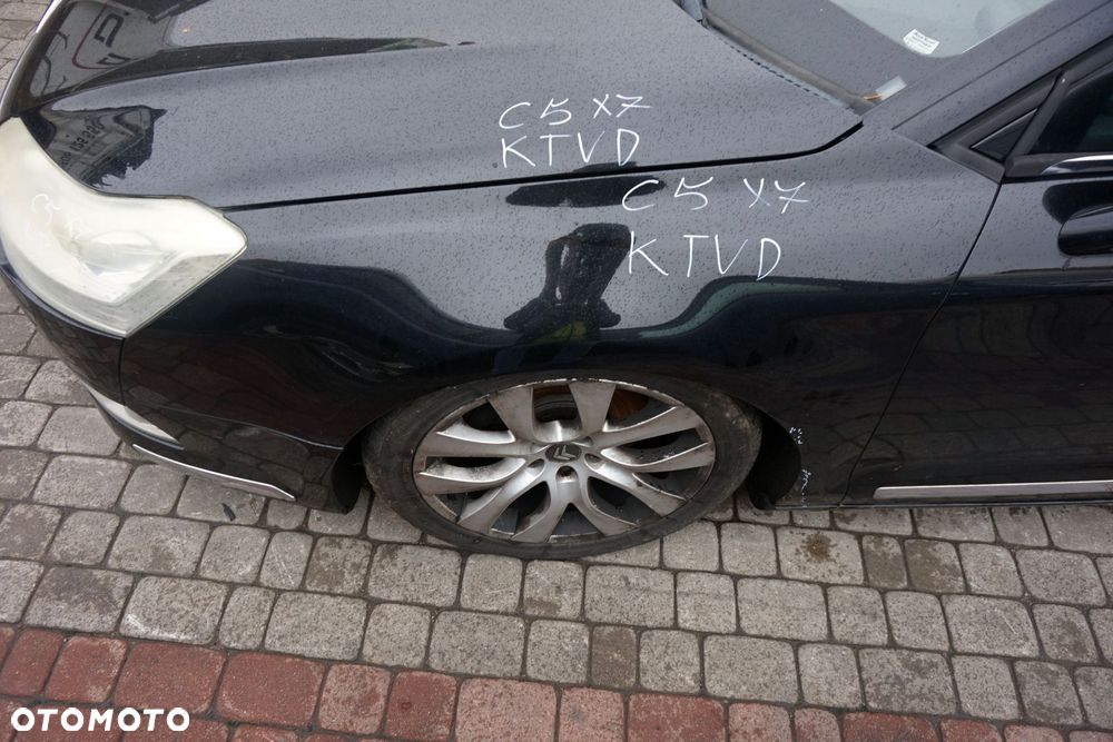 MASKA ZDERZAK BŁOTNIKI LAMPY C5 III X7 KTVD XENON SPRYSKI EU CITROEN 2008-2017 CZARNY PRZÓD KOMPLETNY - 14