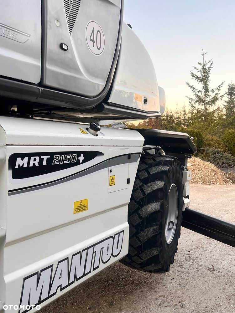 Manitou Ładowarka teleskopowa Manitou Mrt 2150 + Privilage Roto obrotowa 360 Pilot sterowanie radiowe Kosz Widły 2016/17 1840 2550 2540 silnik Mercedes 2150+ Merlo - 19