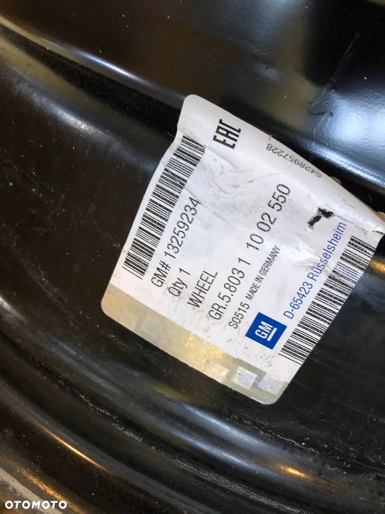 5614. Felgi Stalowe R16 5x105 56,5 MM ET 39 - Komplet- 4 Szt - Opel Astra J - Wysyłka Montaż - 3