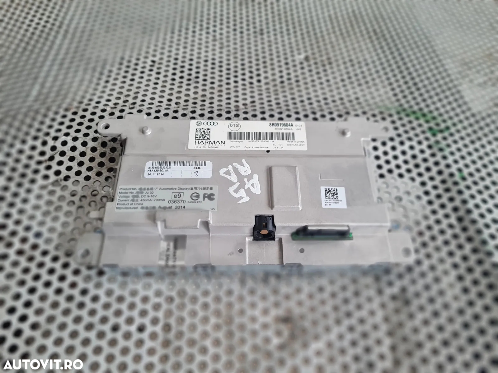 Display Navigatie Audi A4 B8 A5 2.0 Tdi Euro 5 Cod Motor CJC Cutie Automata NYM An 2012-2013-2014-2015 Cod 8R0919604A Volan Stanga Dezmembrez Audi A5 Facelift 2.0 Tdi Automat Motor CJC Cutie Automata NYM Volan Stanga Xenon Piele An 2012-2013-2014-2015 - 6