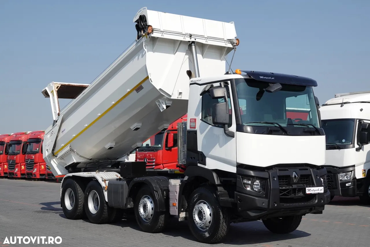 Renault C 480 / 8x4 / BASCULANTE SPATE / HYDROCLAP / 2018 / EURO 6 / - 6