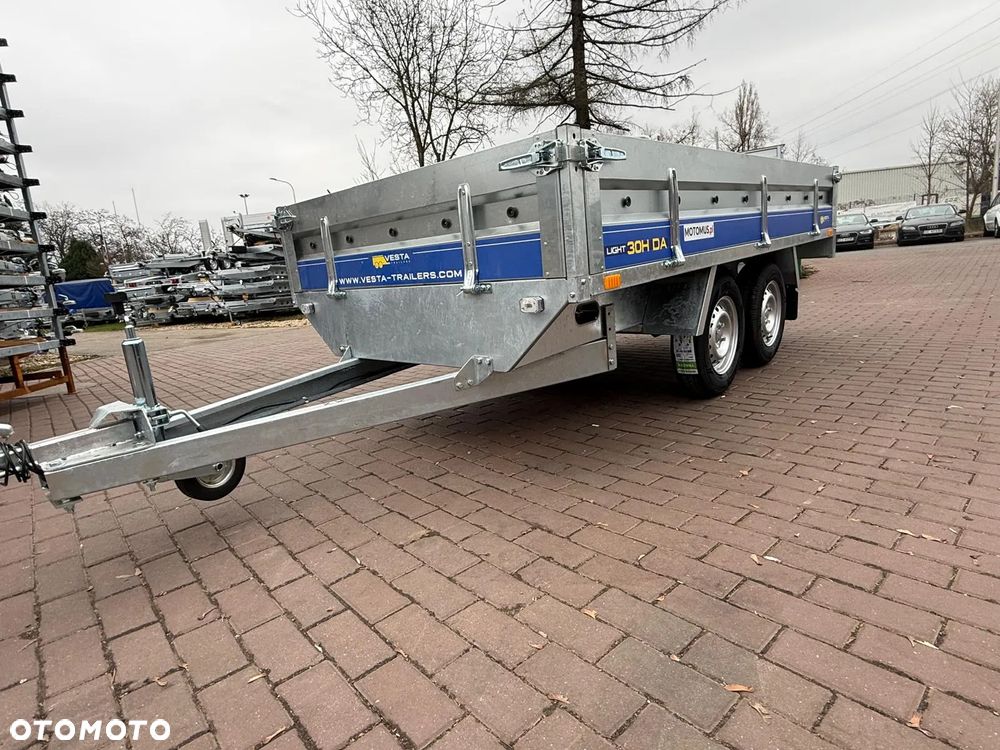 Inny rzyczepa Vesta 30HDA Hochlader DMC 750 kg 301x150x38 2 osie spawana rama koła pod spodem - 5