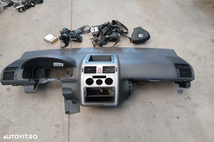 Kit airbag cu plansa de bord 1T0909605D 1T0857805C 1T1857705B 1T08578 - 4