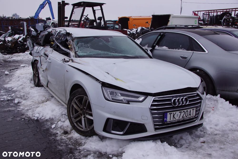 Auto na części - Audi A4 B9 S-Line 2.0 TFSI 190 KM DLVA TFE LS9R 2018R Silnik Skrzynia Drzwi Błotnik Zderzak Klapa Lampa Lusterko Szyba Deska Kokpit Sterownik Moduł Czujnik Licznik Wyświetlacz Panel Kierownica - 1