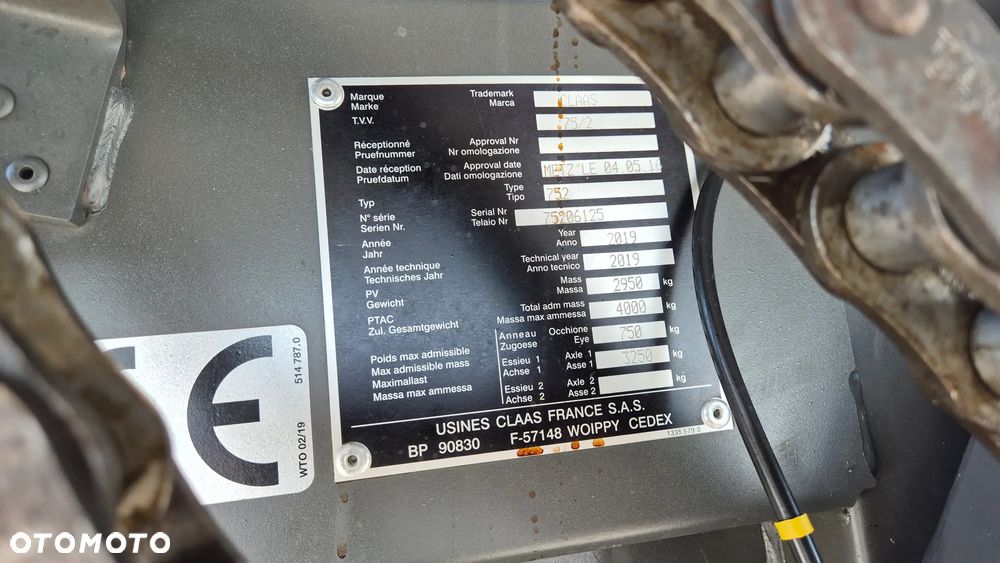 Claas VARIANT 485 RC 2019 - 14