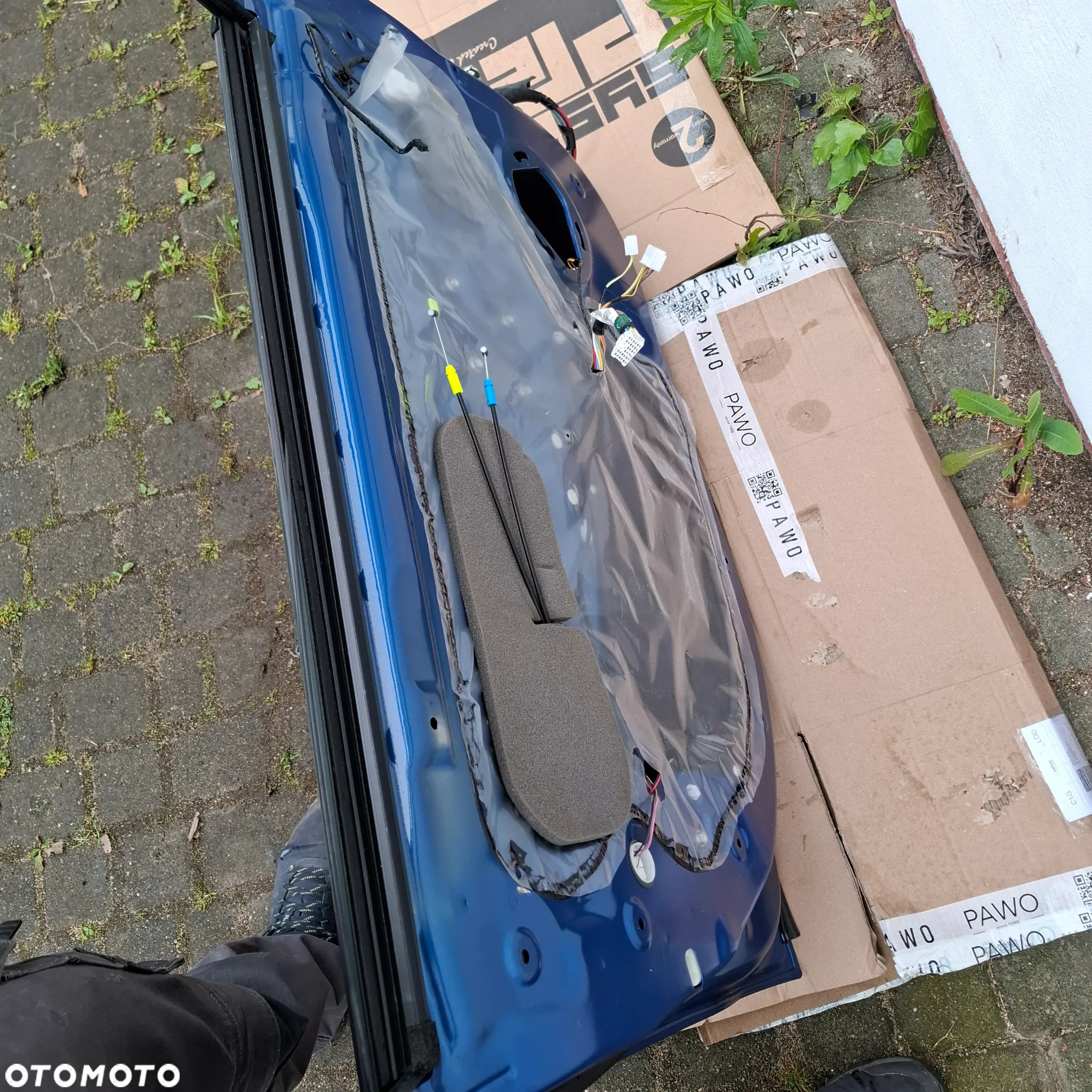 MITSUBISHI ASX D06 DRZWI LEWA STRONA PRZÓD LEWE TYŁ LEWE NIEBIESKIE w kolor demontaz poznan - 16