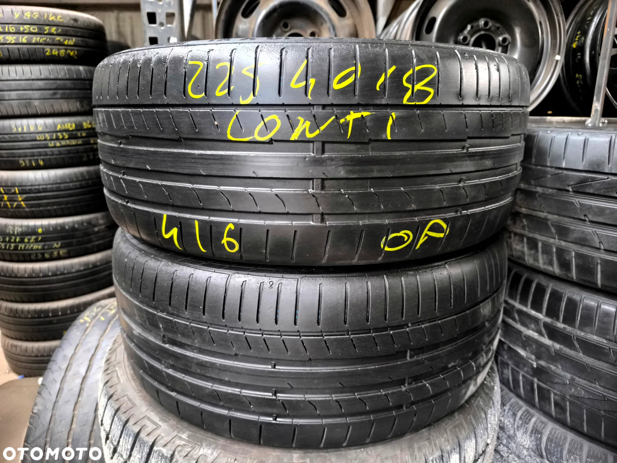 225/40R18 92Y XL Opony Letnie Lato HANKOOK VENTUS S1 EVO2 CONTINENTAL ContiSportContact 5 4-5mm Legnica ALU-RAD 225/40 - 7