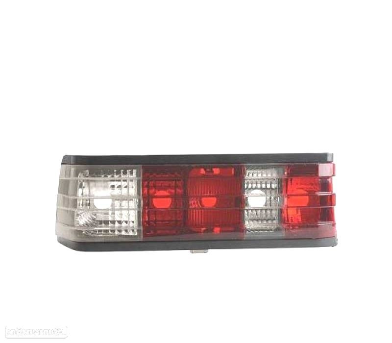 FAROLINS TRASEIROS MERCEDES 190 W201 82-93 VERMELHO BRANCO - 1