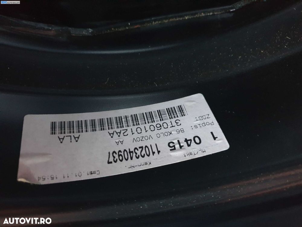 Roata Janta Tabla Rezerva 205 55 16 R16 5x112 Volkswagen Golf 5 2004 - 2008 [K8934] - 2