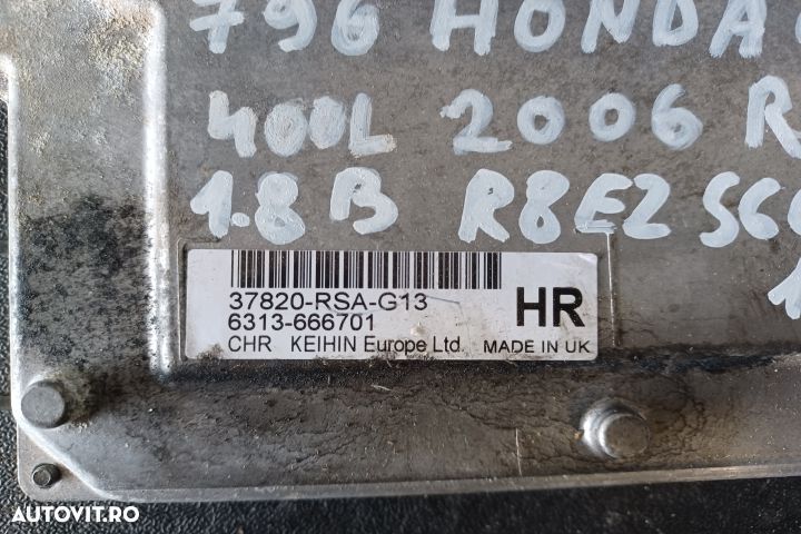 Calculator motor ECU 37820-RSA-G13 - 1.8 B 37820-RSA-G13 - 1.8 B Hond - 3