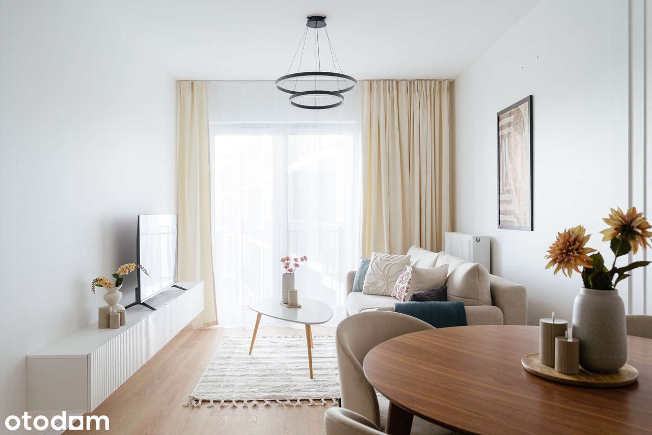Świeżo wykończone 2-pokojowe mieszkanie | balkon | bez prowizji