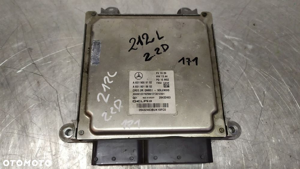 MERCEDES W212 LIFT 2.2D KOMPUTER SILNIKA STEROWNIK A6519009102 - 3