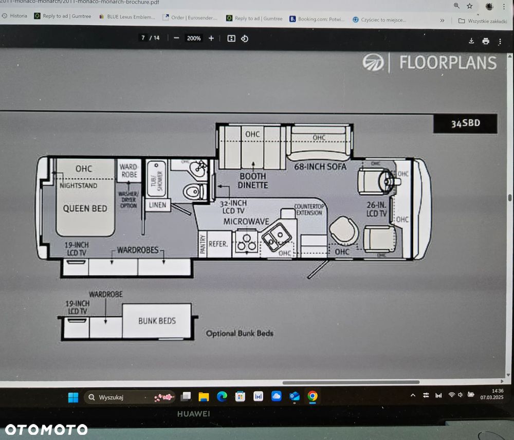 Ford F53 Amerykański Kamper Monaco Monar 34SBD - 20