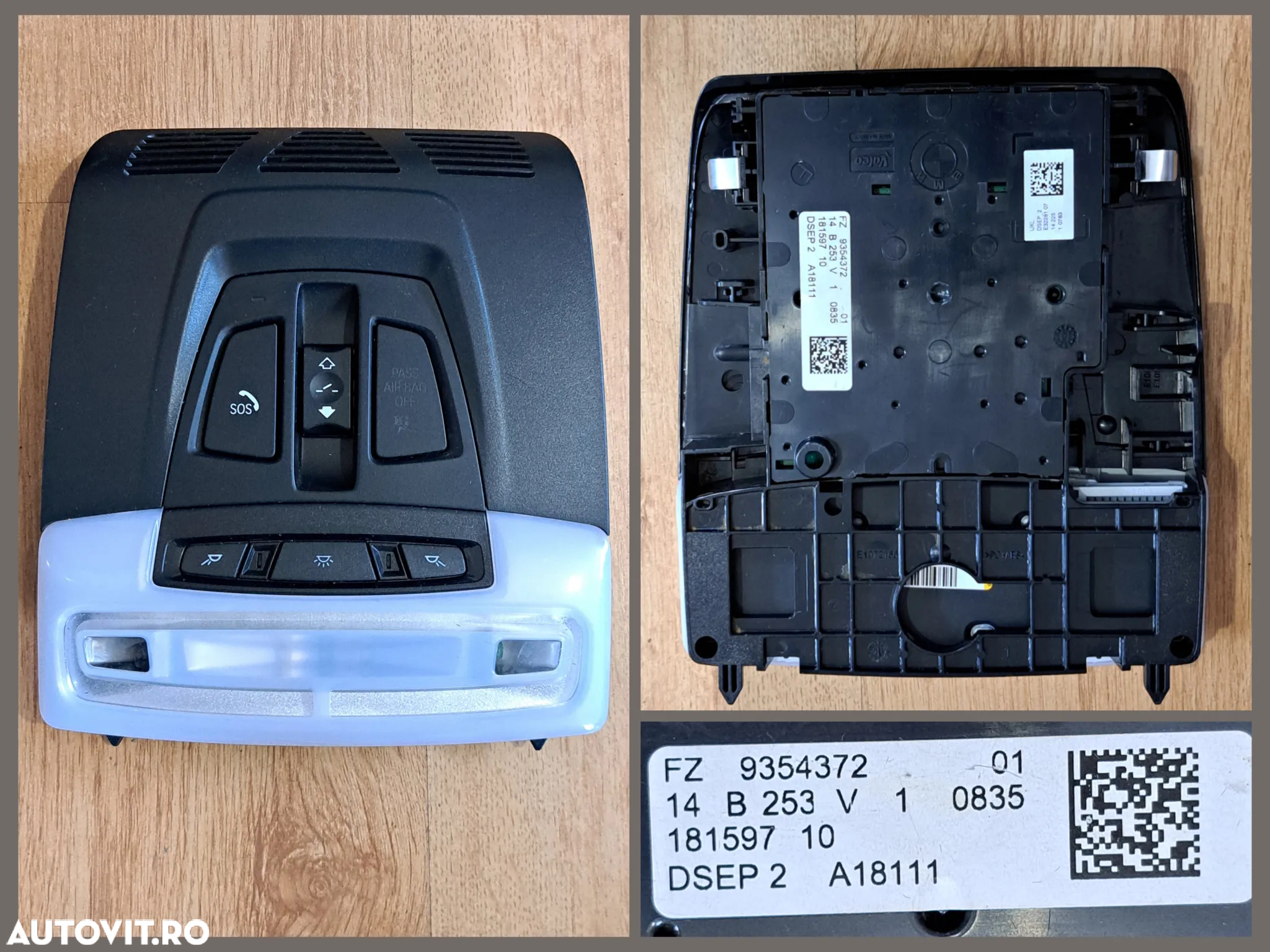 BMW Seria F Cotiera centrala fata Plafoniera fata spate Plafoniera reglabila spate Modul airbag Schimbator viteze Adaptor snap-in bluetooth Grila ventilatie originale BMW F07 F04 F20 F34 F10 F26 F01 F11 F16 - 3