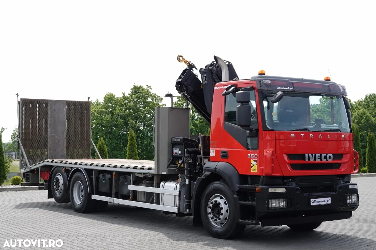 Iveco STRALIS / 6X2 / CARRIER + HDS HIAB XS 166 / AXIE ELEVABILĂ / RAMPE HIDRAULICE / TROLIU / ASISTENȚĂ RUTIERĂ / EURO 5 EEV - 9
