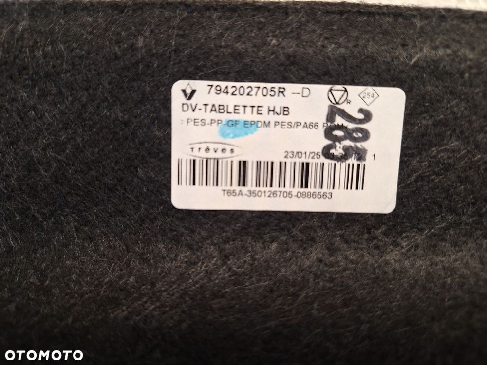 polka bagaznika renault captur II 2 2019-  794202705r orginal demontaz - 5