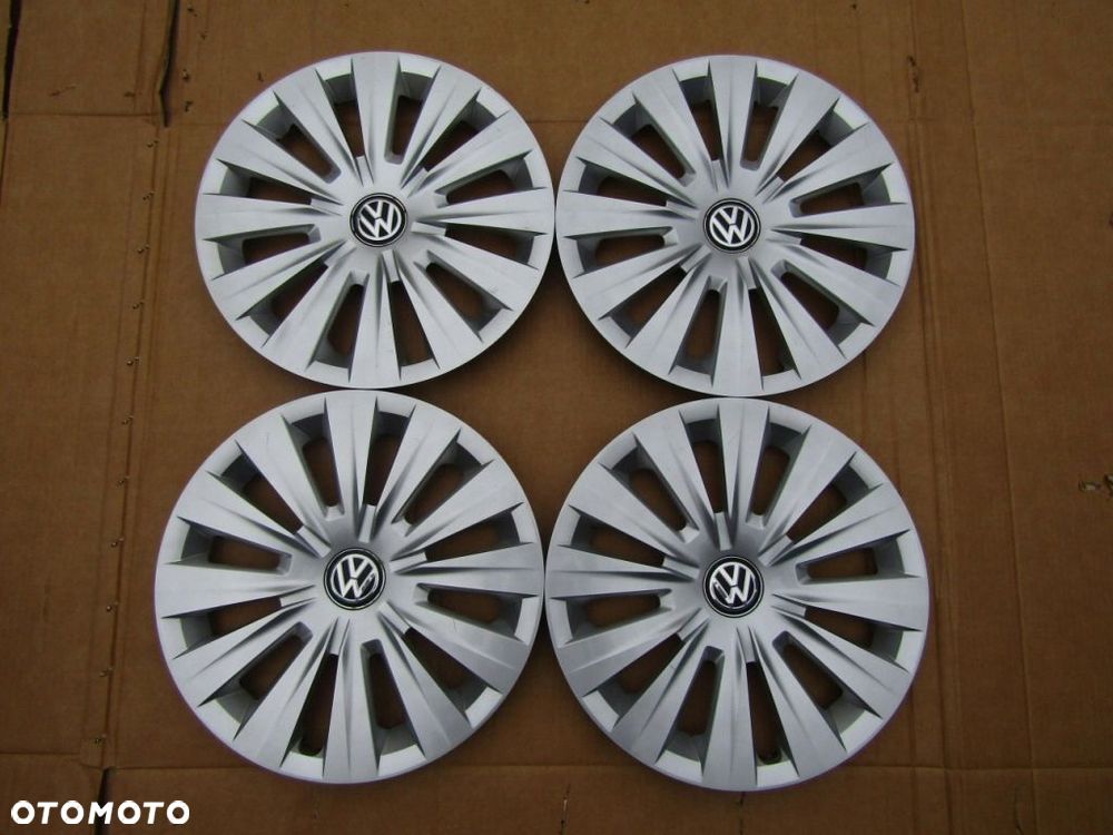 4x Kołpaki 15 VW Caddy Passat B5 Jetta Golf V VI VII Touran Polo / Oryginał - 3