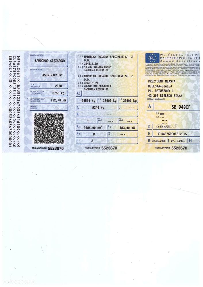 DAF FAG pojazd asenizacyjny-10 000L - zabudowa 2024, sprzedaż, wynajem , serwis, gwarancja - 10