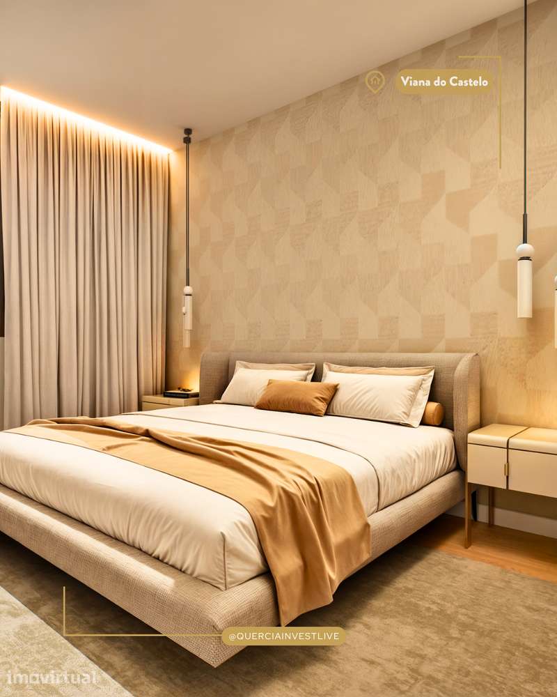 Apartamento T1 novo | Condomínio com piscina | Viana do Castelo - Grande imagem: 4/11
