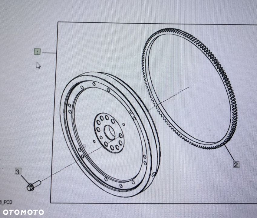 JOHN DEERE DZ103007/koło zamachowe/8345R 7230R 7250R 7310R 8320RT 8335R 8360R 9370R - 1