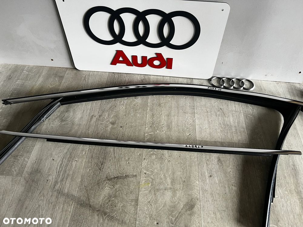 USZCZELKA GÓRNA DRZWI LEWY PRZÓD LISTWA ZGARNIAJĄCA LEWY PRZÓD AUDI A4 8W B9 CHROM 8W0837431 8W0853284/283 ŁADNA - 1