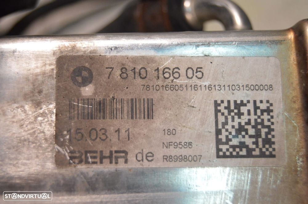 VALVULA EGR RADIADOR GASES BEHR BMW 781016605 7810166 NF9586 R8998007 4246R014 116639 BMW SERIE 1 E87 123D 204CV N47D20D SERIE 3 320D N47D20A - 5
