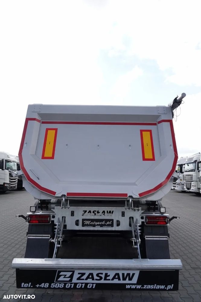 Zaslaw TIPPER 26 m3 / NOU / OȚEL / CUBA DE ȘOLARE HP / AXIE DE RIFAT / SAF / 2025 - 12