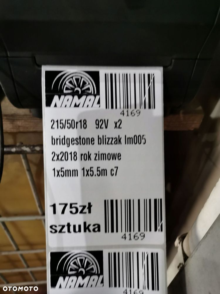 215/50R18 bridgestone 2018 zimowe 5,5mm 4169 - 7