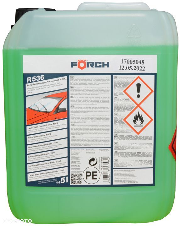 PŁYN DO SPRYSKIWACZY KONCENTRAT 5L FORCH GERMANY - 1