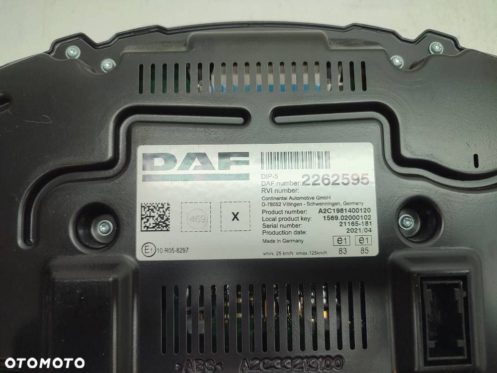 LICZNIK ZEGARY DAF XF 480 106 FT 2262595 EUROPA EURO 6 2021 - 5