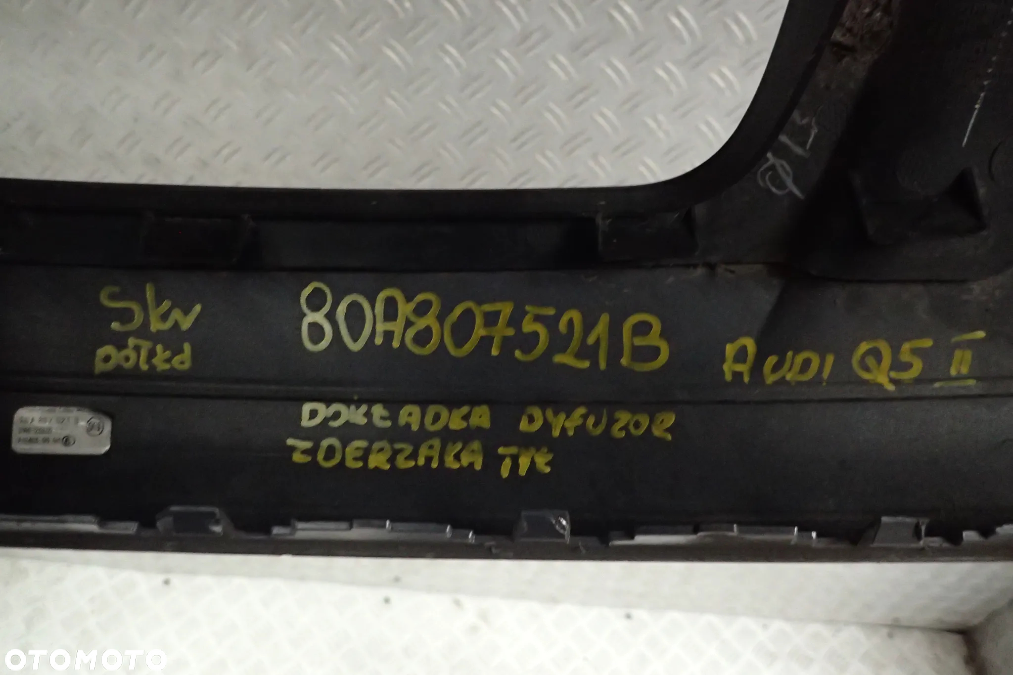 SPOILER ZDERZAKA DYFUZOR AUDI Q5 II  80A807521B - 9