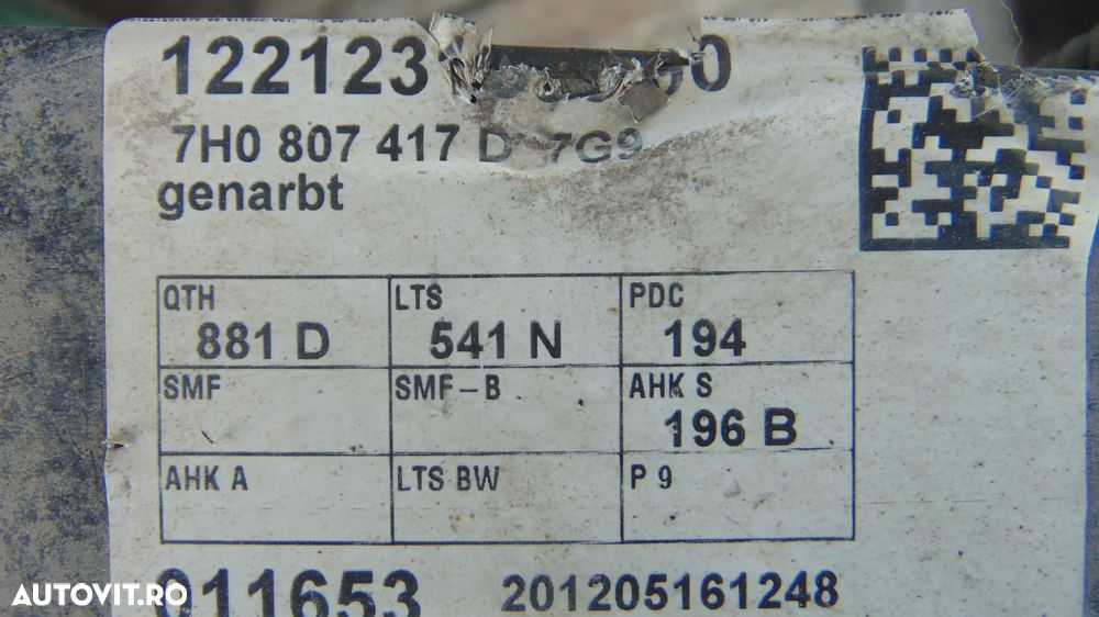 Carlig remorcare VW T5 an 2013 - 4