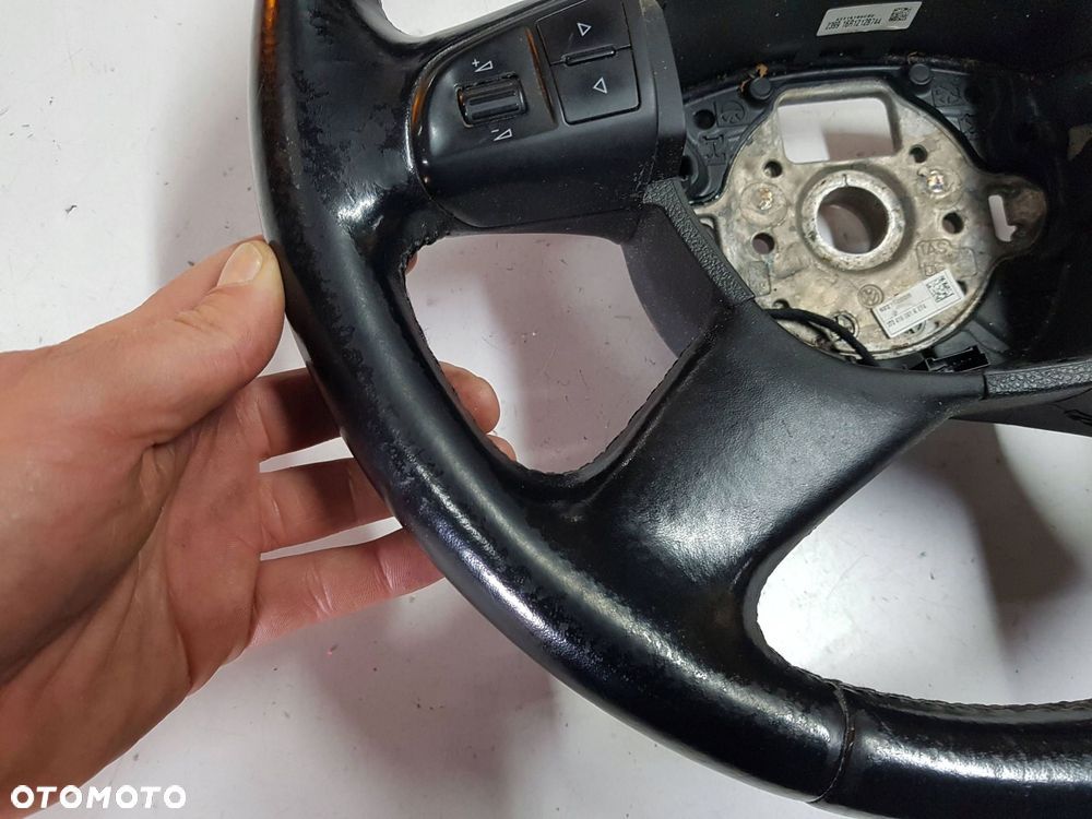 SKODA SUPERB 2 II 3T 08-12r KIEROWNICA SKÓRZANA 3T0419091K - 10