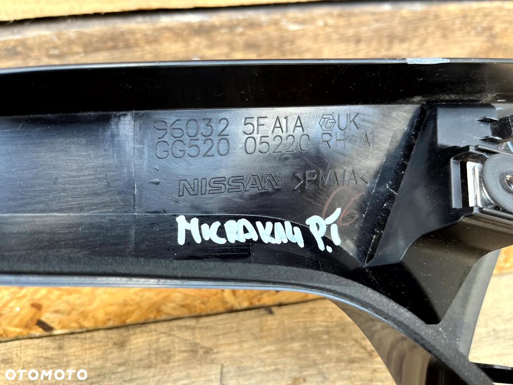 NISSAN MICRA K14 ZAŚLEPKA NAKŁADKA KLAPY BAGAŻNIKA PRAWA PRAWY TYŁ 96032-5FA1A - 2