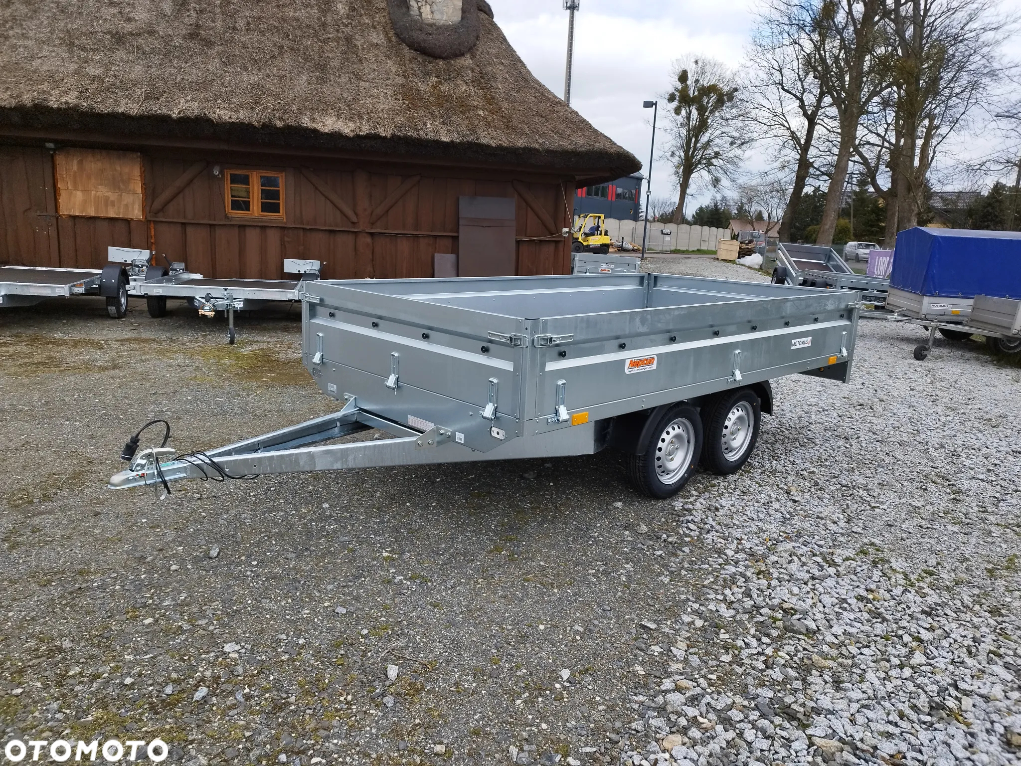 Neptun Przyczepa Neptun N7-320 2 KPS 320x168x40 2 osie koła pod spodem mocna rama platforma - 8