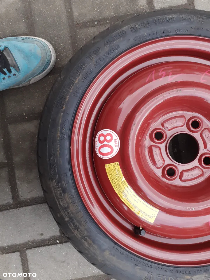 KOŁO DOJAZDOWE ZAPASOWE ZAPASÓWKA DOJAZDÓWKA 4X100 VW HONDA - 3