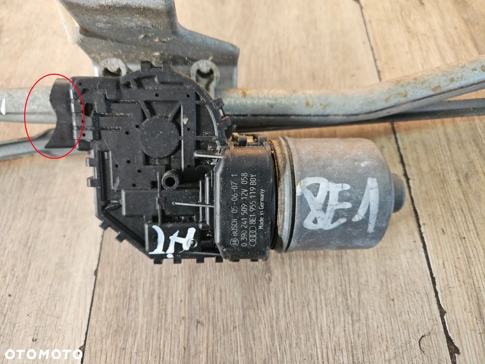Silniczek mechanizm wycieraczek Audi A4 B6 B7 Europa 8E1955119 - 2