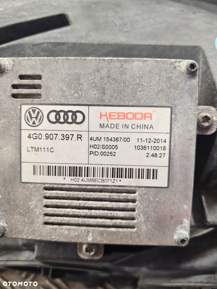 reflektor lampa prawy przód prawa bixenon led audi a6 c7 lift 4g0941006g - 4