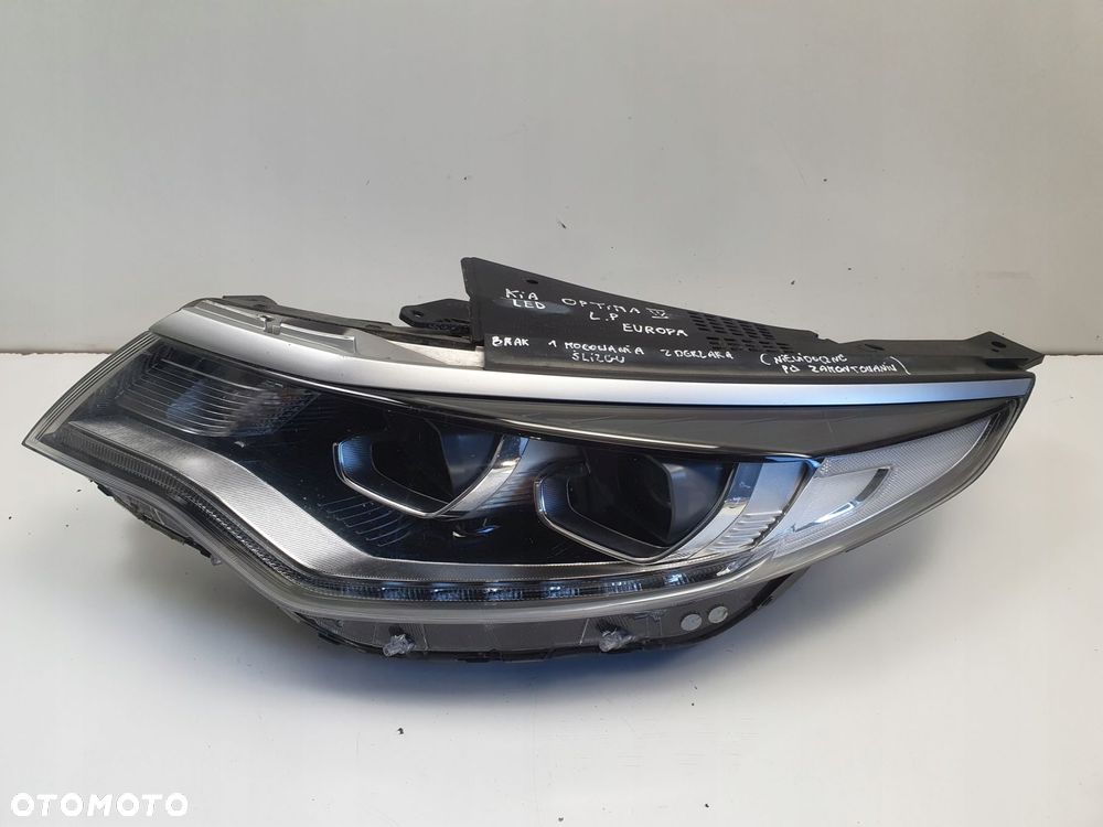 LAMPA LEWA Kia Optima IV LIFT PRZEDNIA lewy przód FULL LED EURO 92101A8800 - 1