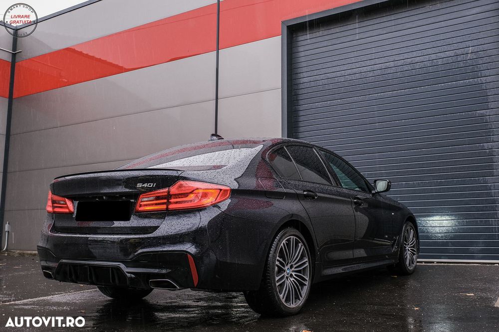 Difuzor Bara Spate BMW Seria 5 G30 G31 (2017+) M5 Design Negru Lucios- livrare gratuita - 20