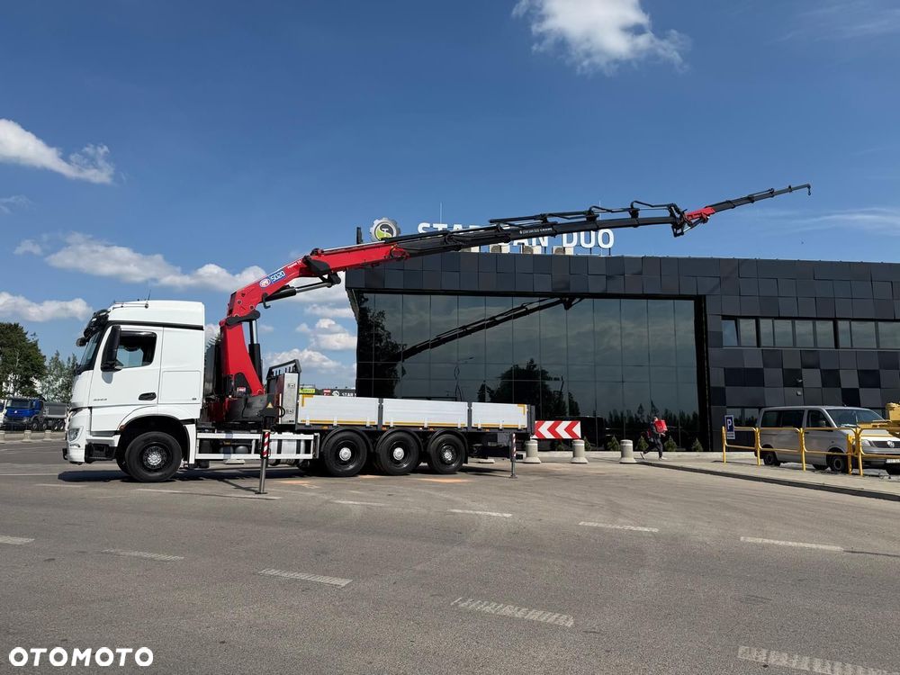 Mercedes-Benz AROCS 3253 8x4 HMF 5020 Fly Jib HDS Żuraw Crane Kran - 3