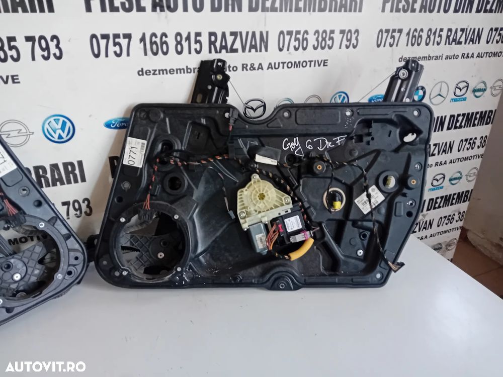 Macara Geam Electrica Stanga Dreapta Fata Completa Vw Golf 6 VI An 2008-2013 - 3