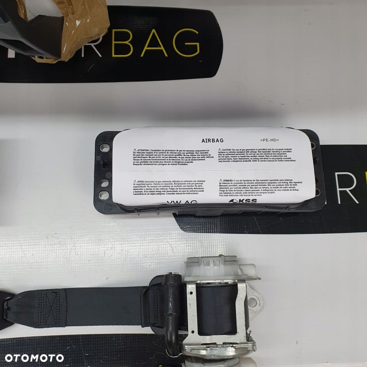 SKODA KODIAQ VRS SKÓRA DESKA ROZDZIELCZA KONSOLA KOKPIT PULPIT PODUSZKI AIRBAG AIR BAG PASY KIT SET - 9