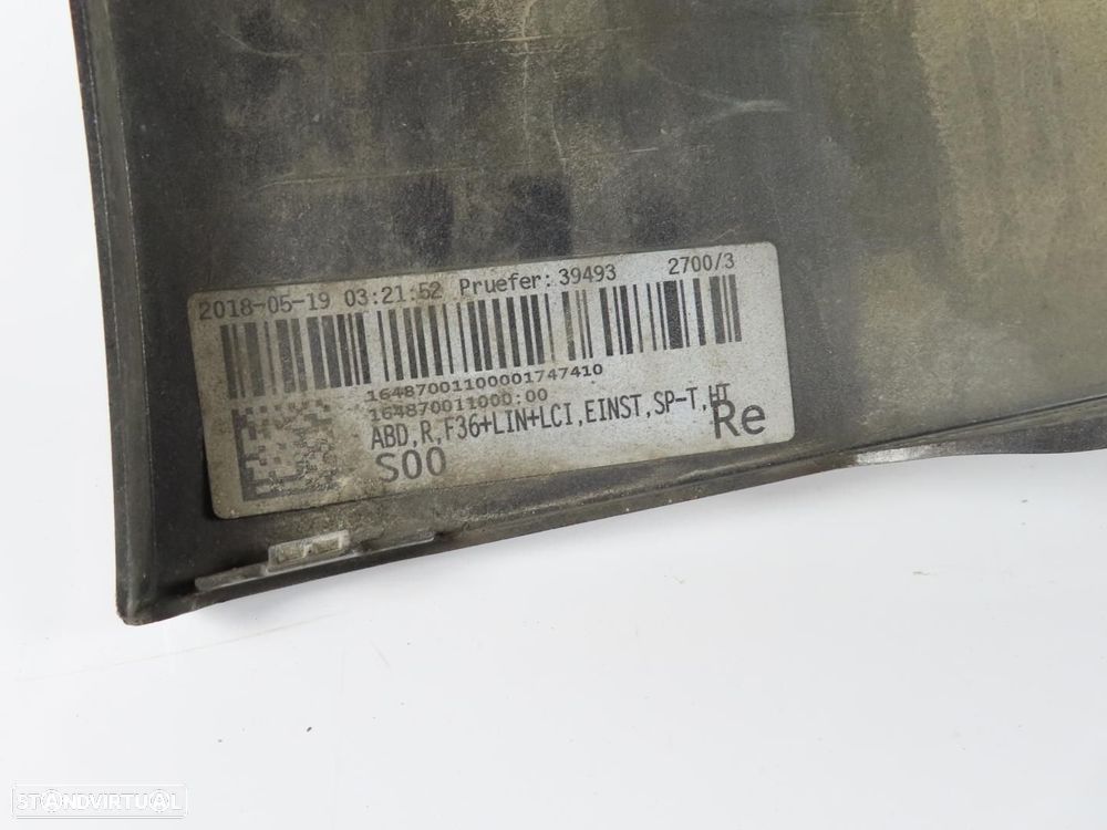 Embaladeira Plástico Direito Usado / Original BMW 4 Gran Coupe (F36) 51777374614... - 3