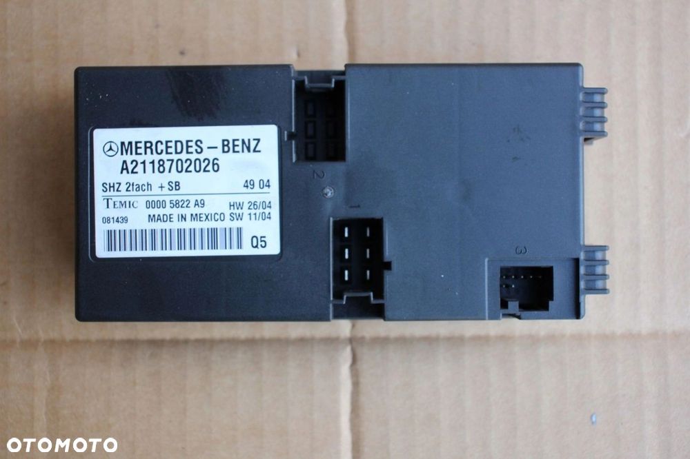 Sterownik moduł fotela Mercedes w211 w164 x164 2118702026 - 1