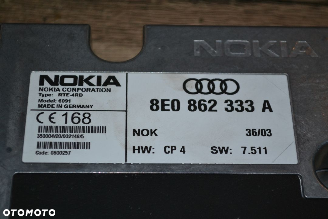 AUDI A4 B6 MODUŁ CENTRALKA TELEFONU NOKIA 8E0862333A - 3