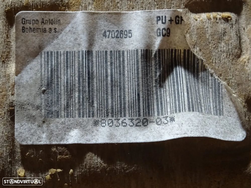 Cúpula / Teto BMW Serie 1 E87 Pack M / Preto - 8036320 / 8 036 320 - 8