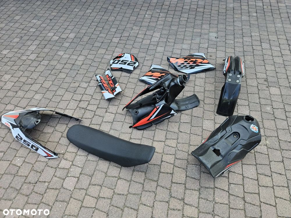 KTM EXC SX SXF 2007-2011 KOMPLET PLASTIKÓW OWIEWKI SIEDZENIE BUDA BAK AIRBOX NADWOZIE RESTYLE LIFT - 4
