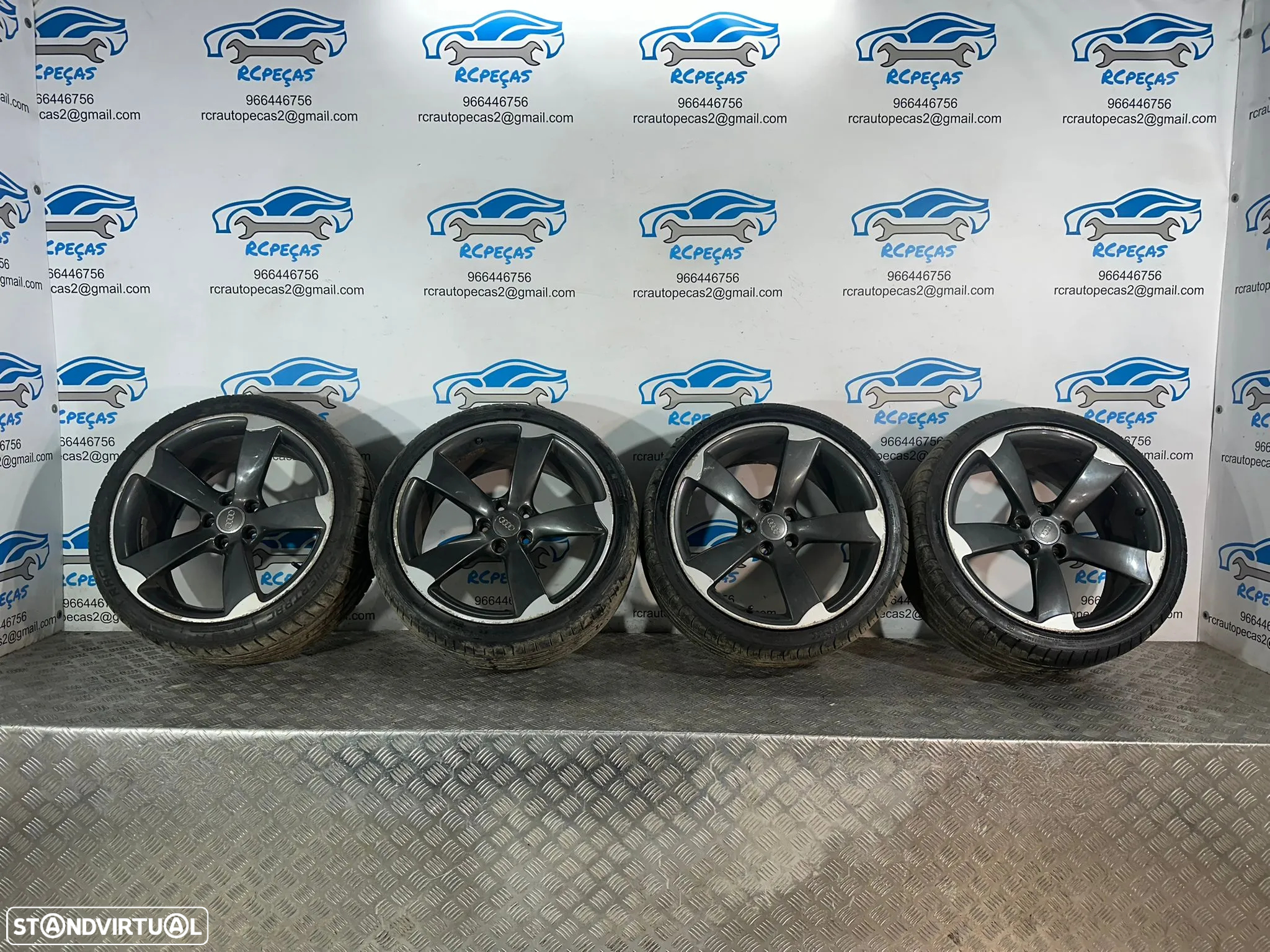 .Conjunto Jantes 19 Originais Rotor Audi S-Line A5 8T 5x112 9J ET33 8T0601025BE - 2
